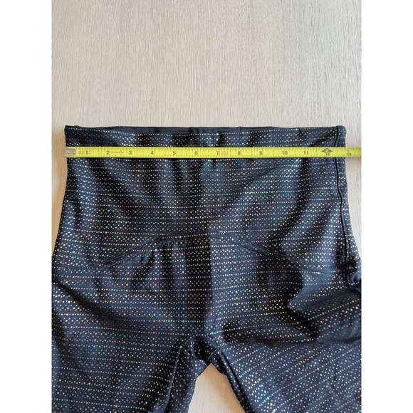 SPANX Rainbow Metallic Dot Leggings Size Medium - Picture 9 of 11